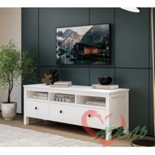 КЫМОР тумба под ТВ, белый, 148x57х47 см