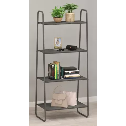 Стеллаж Скандинавия 24 черный бетон 65*39*147