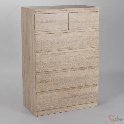 МАЛЬТА комод 4+2 ящика 80*121 сонома