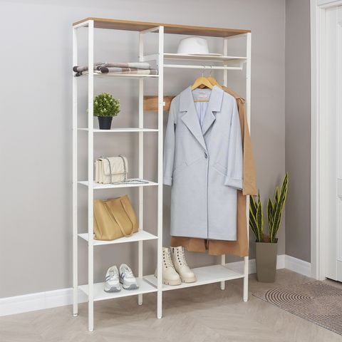 Торонто-48Л Вешалка гардеробная 111*31*180 белый