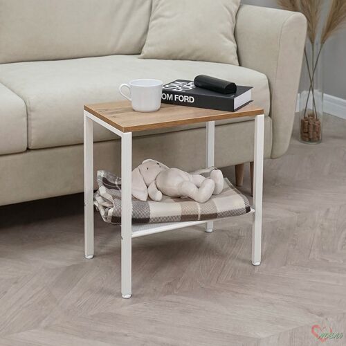 Стеллаж тумба Торонто12Л прикроватная, белый