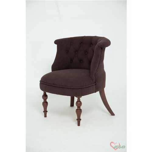 Кресло Бархат (темный тон-коричневый15)