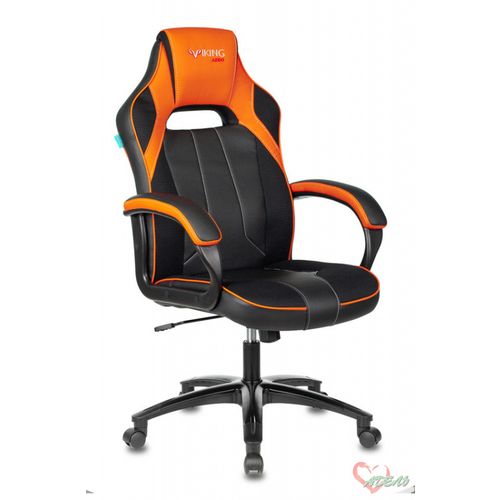 Кресло Zombie VIKING 2 AERO черный/оранжевый искусст.кожа/ткань крестовина пластик VIKING 2 AERO OR