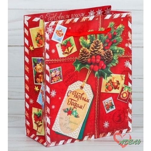 Пакет «Подарок от Деда Мороза», 23 × 27 × 8 см, 2113805