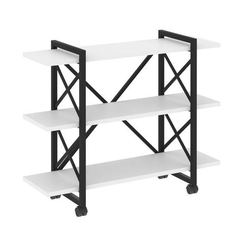 Loft Стеллаж 3 полки на колесах