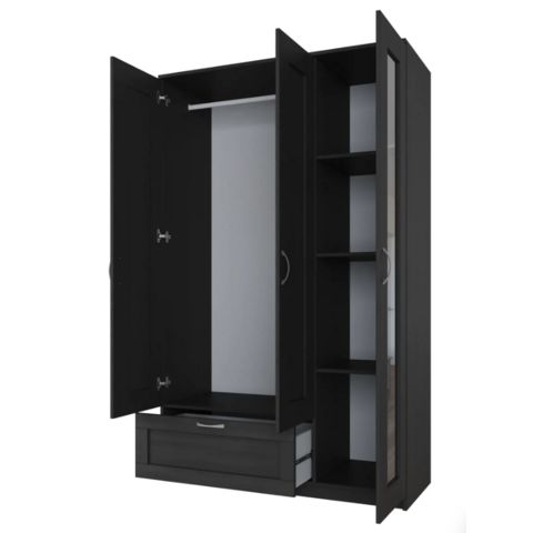 СИРИУС шкаф комбинированный 3 двери и 1 ящик венге